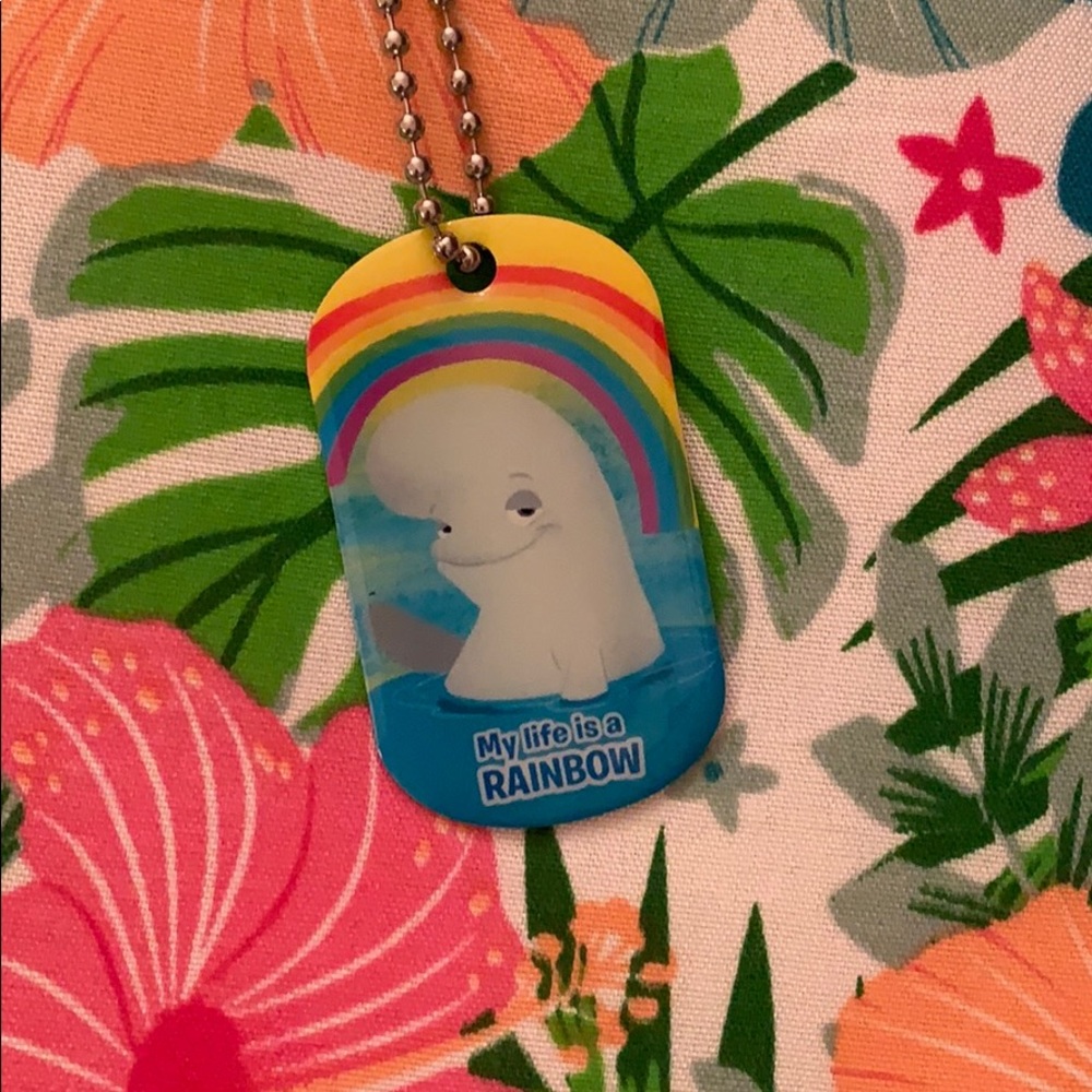 Finding Dory Bailey Beluga necklace dog tag NWOT